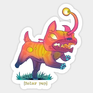 Solar pup Sticker